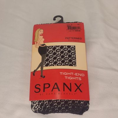 Spanx Bodyshaping Patterned Tight-End Tights Size C Black NIB MSRP $42